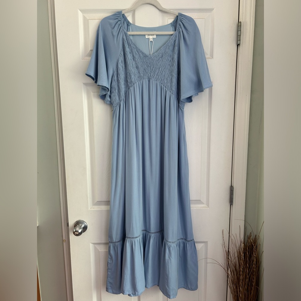 Heyson Smocked Pocket Midi Dress